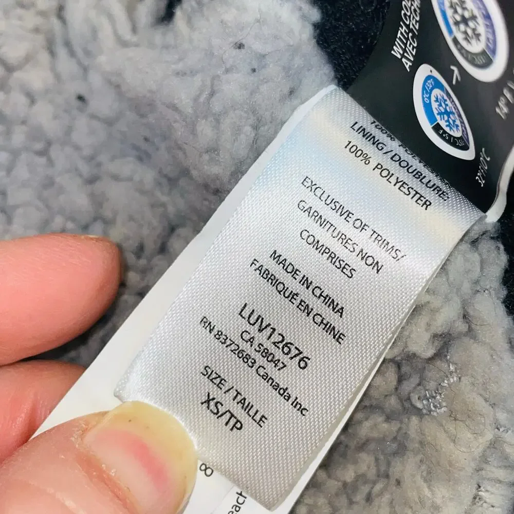 LuvGear Cold Alert Dog Pup Jacket Hoodie XS Gray Insulated Waterproof Pet Winter